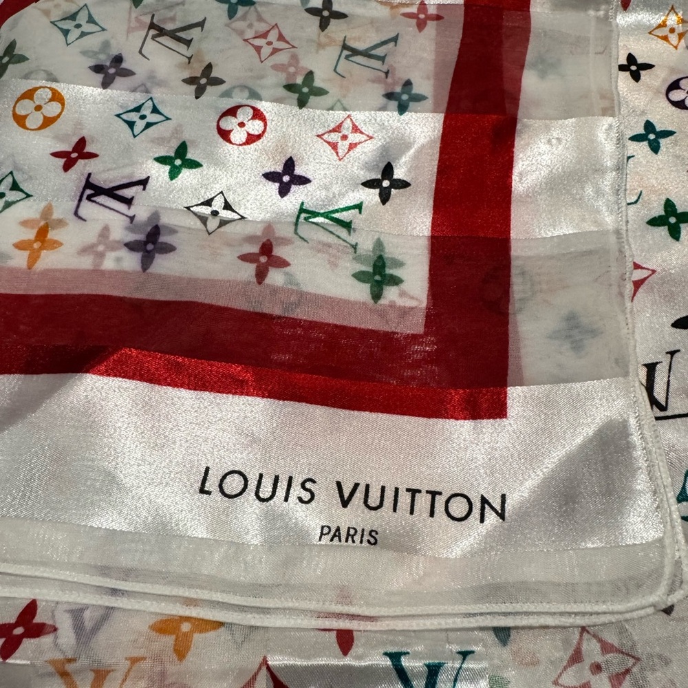 Louis Vuitton Vibrant Monogram Silk Scarf